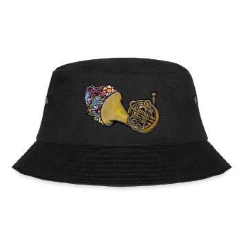 Waldhorn - Bucket Hat - Schwarz - Vorne - Lela (165cm)