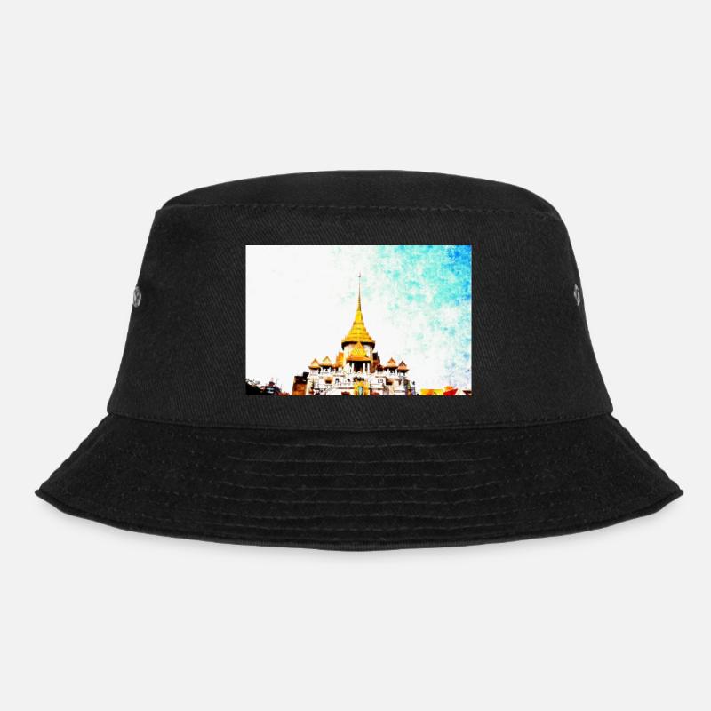 Tempel in Thailand - Bucket Hat - Schwarz