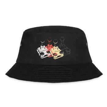 Joystick Player Game Controller retro Gaming 1 - Bucket Hat - black - Front - Lela (165cm)