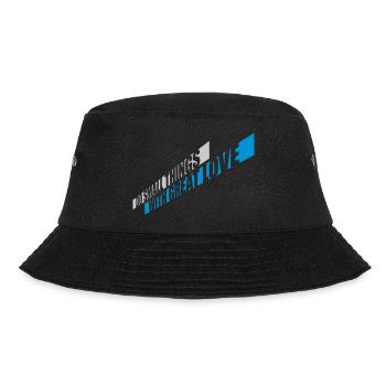 Zitat do small things - Bucket Hat - Schwarz - Vorne - Lela (165cm)