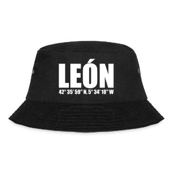 León Coordinates - Bucket Hat - black - Front - Lela (165cm)