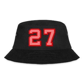 Cool Retro Retrostyle Jersey Number Back Number - Bucket Hat - black - Front - Lela (165cm)