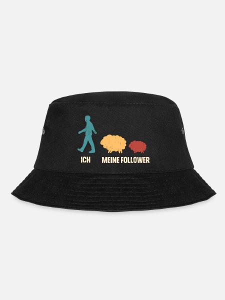 Ich Meine Follower Schaf Schafe - Bucket Hat - Schwarz