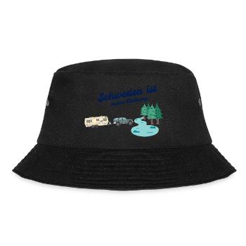 Richtung Schweden - Bucket Hat - Schwarz - Vorne - Lela (165cm)