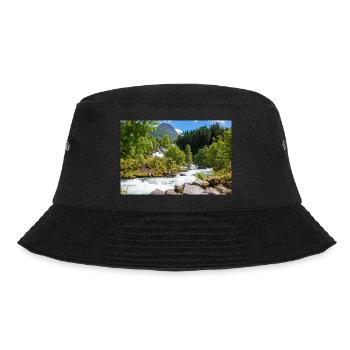 Geiranger panorama Storseterfossen Norwegen - Bucket Hat - Schwarz - Vorne - Lela (165cm)