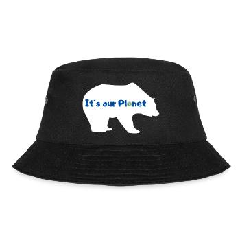 Eisbär Klimaschutz Klimawandel Klima - Bucket Hat - Schwarz - Vorne - Lela (165cm)