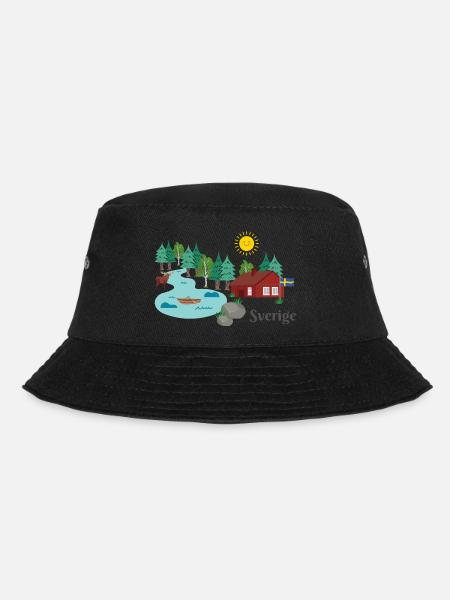 Sverige Schweden - Bucket Hat - Schwarz