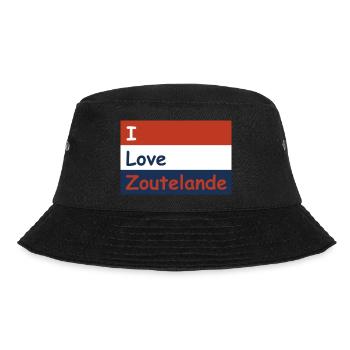 Flagge I Love Zoutelande - Bucket Hat - Schwarz - Vorne - Lela (165cm)