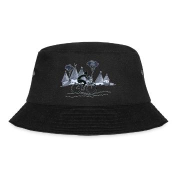Radfahrer - Bucket Hat - Schwarz - Vorne - Lela (165cm)