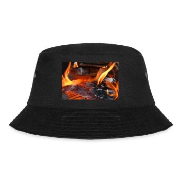 Close up of Fire and flames - Bucket Hat - black - Front - Lela (165cm)