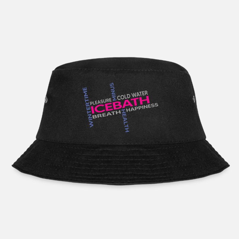 eisbader winterbader kälteresistent eisbad - Bucket Hat - Schwarz