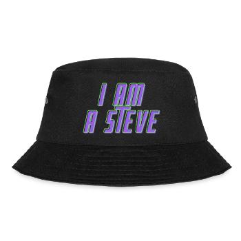 i am a Steve - Bucket Hat - Schwarz - Vorne - Lela (165cm)