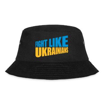 fight like ukrainians quote - Bucket Hat - black - Front - Lela (165cm)