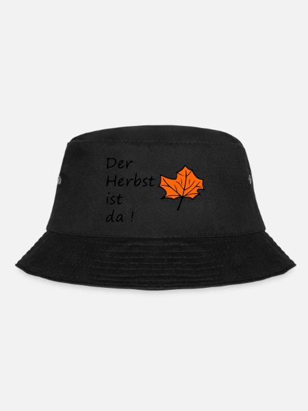 Der Herbst ist da ! - Bucket Hat - Schwarz
