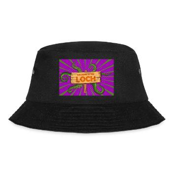 Welcome to the Loch (lake) Scotland Spooky Hallowe - Bucket Hat - black - Front - Lela (165cm)