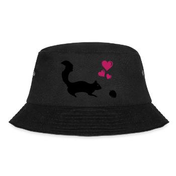 Eichhörnchen Love - Bucket Hat - Schwarz - Vorne - Lela (165cm)