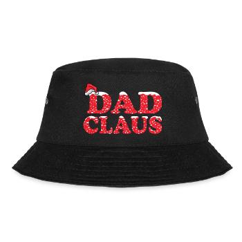 Papa Claus Weihnachtsgeschenk für Papa - Bucket Hat - Schwarz - Vorne - Lela (165cm)