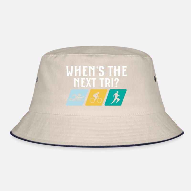 When's the next Tri? Triathlete Triathlon Bucket Hat