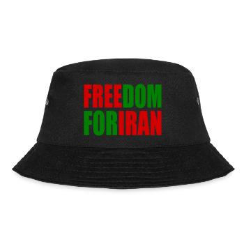 Freedom for iran - Bucket Hat - Schwarz - Vorne - Lela (165cm)