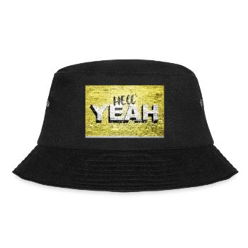 Yeah Ziegelsteinmauer Graffiti - Bucket Hat - Schwarz - Vorne - Lela (165cm)