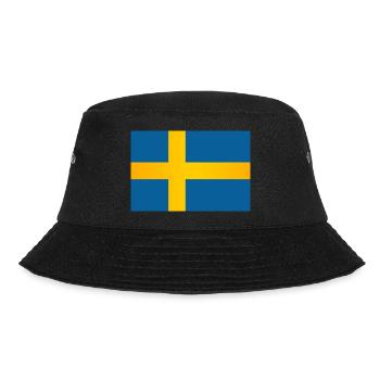 Flagge von Schweden - Bucket Hat - Schwarz - Vorne - Lela (165cm)