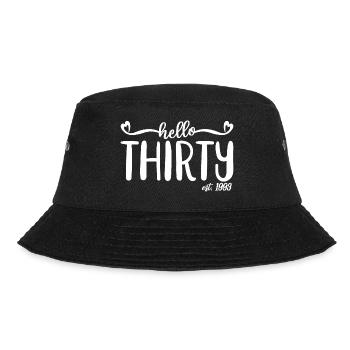 30. Geburtstag für Frauen 30 Hallo dreißig Est. 1993 - Bucket Hat - Schwarz - Vorne - Lela (165cm)
