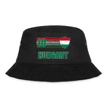 Ungarn Fußball Mannschaft - Bucket Hat - Schwarz - Vorne - Lela (165cm)