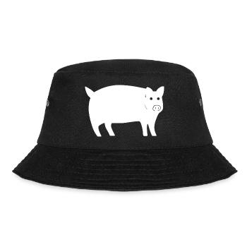 pig sweet pig pigs animal animals 04 - Bucket Hat - black - Front - Lela (165cm)