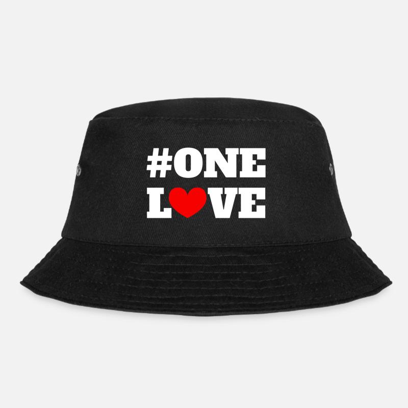 One Love - Bucket Hat - Schwarz