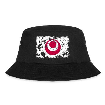 Okinawa Präfektur - Flagge Vintage - Bucket Hat - Schwarz - Vorne - Lela (165cm)