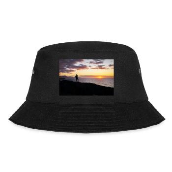 Man looks at the evening over the sea - Bucket Hat - black - Front - Lela (165cm)