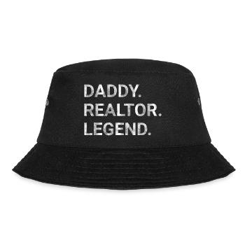 Daddy Realtor Legend - Bucket Hat - black - Front - Lela (165cm)