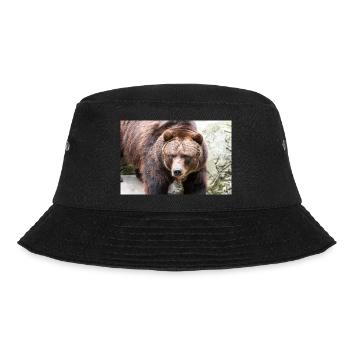 European brown bear (Braunbär) Ursus arctos - Bucket Hat - black - Front - Lela (165cm)