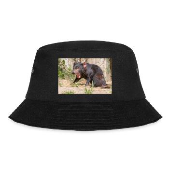Tasmanischer Teufel - Bucket Hat - Schwarz - Vorne - Lela (165cm)
