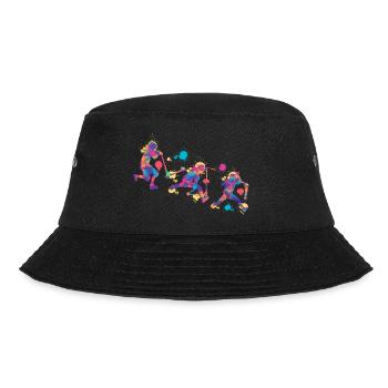 Scooter colorful - Bucket Hat - Schwarz - Vorne - Lela (165cm)