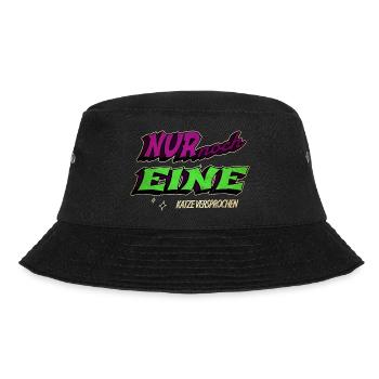lustiger spruch meerkatze falbkatze seekatze - Bucket Hat - Schwarz - Vorne - Lela (165cm)