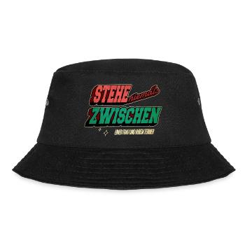 schäferhund zitat lieblingshund bullterrier spruch - Bucket Hat - Schwarz - Vorne - Lela (165cm)