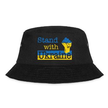 Stand with Ukraine! blue yellow - Bucket Hat - black - Front - Lela (165cm)