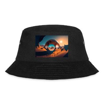 desert trip by daniel costa - Bucket Hat - black - Front - Lela (165cm)