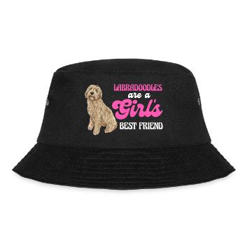 Labradoodle Dog - Bucket Hat - black - Front - Lela (165cm)