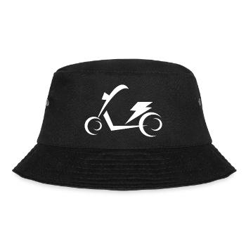 E-Scooter E-Roller Scooter - Bucket Hat - Schwarz - Vorne - Lela (165cm)