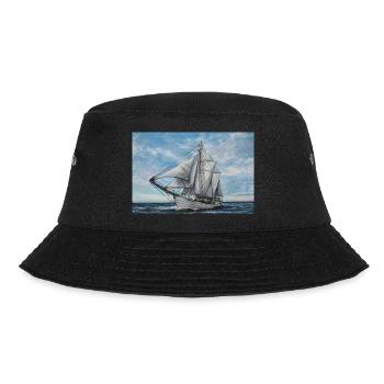 Ocean View: The Beauty of the Sea and Boats - Bucket Hat - black - Front - Lela (165cm)