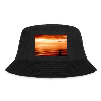 silhouette on the beach at sunset - Bucket Hat - black - Front - Lela (165cm)
