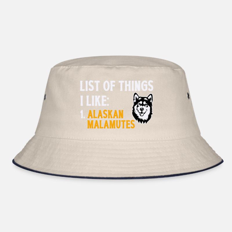 Alaskan Malamute Hund Bucket Hat