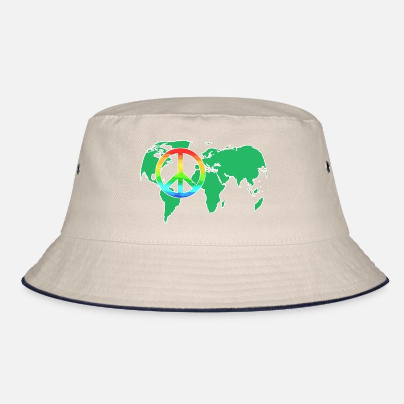 Weltfrieden, Frieden by ahapix Bucket Hat