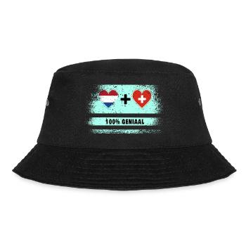 Have you put the Netherlands and Switzerland in your heart? - Bucket Hat - black - Front - Lela (165cm)