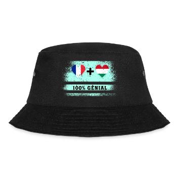 France and Hungary 100% awesome flag - Bucket Hat - black - Front - Lela (165cm)