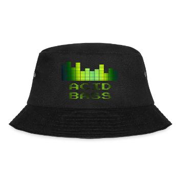 Acid Bass | Musik - Bucket Hat - Schwarz - Vorne - Lela (165cm)