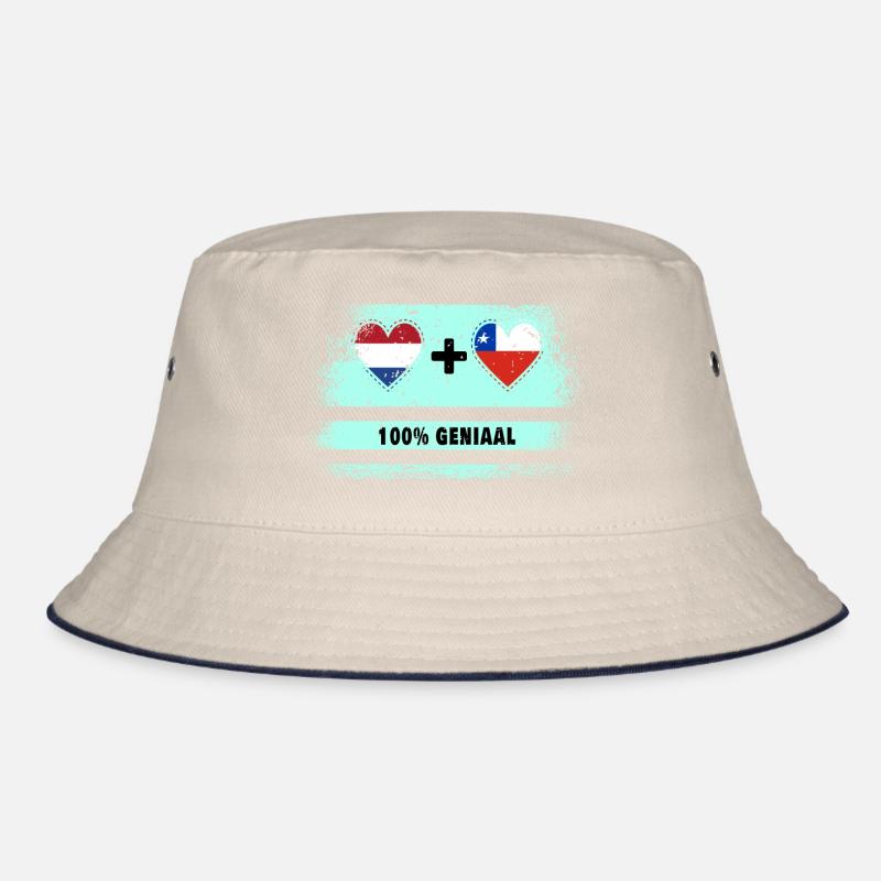 Drapeau 100% Genius du Chili et des Pays-Bas Bob
