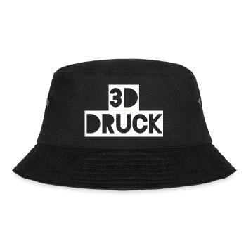 3D Druck Print Filament Shirt Geschenk - Bucket Hat - Schwarz - Vorne - Lela (165cm)